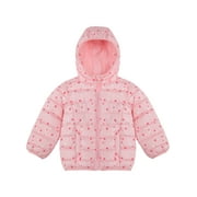 Rokka&Rolla Baby Girls Light Puffer Jacket Toddler Winter Coat, Sizes 18M-4T