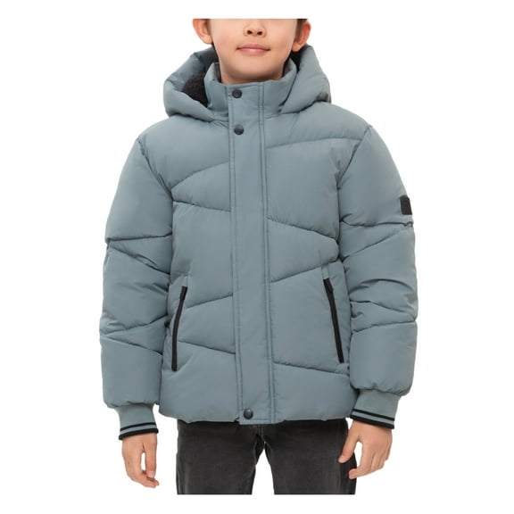 Rokka&Rolla Boys' Grid Winter Coat Kids' Fleece Lined Jacket