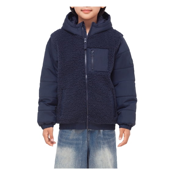 Rokka&Rolla Boys’ High Pile Fleece Bomber Jacket