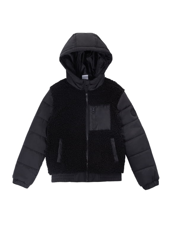 Rokka&Rolla Boys’ High Pile Fleece Bomber Jacket