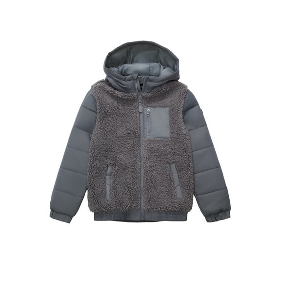 Rokka&Rolla Boys’ High Pile Fleece Bomber Jacket