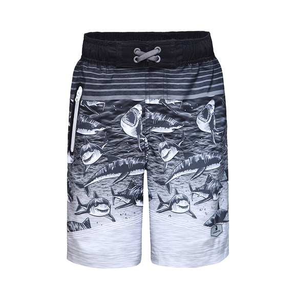 Rokka&Rolla Boys' Quick Dry Board Shorts Mesh Lined Swim Trunks, UPF 50+, Sizes 4-18