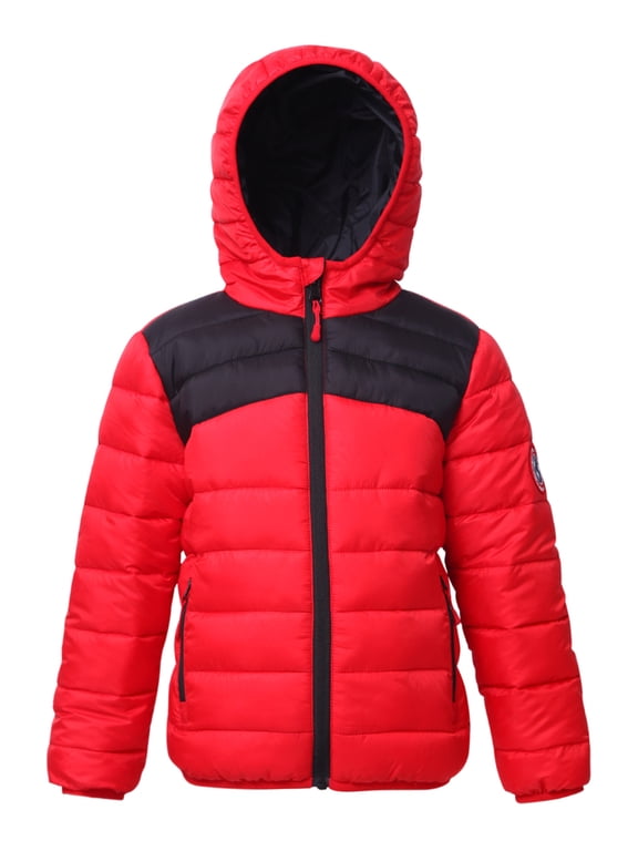 Rokka&Rolla Boys' Reversible Light Puffer Jacket Coat, Sizes 4-18