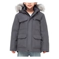 thumbnail image 1 of Rokka&Rolla Boys' Ripstop Hooded Parka Jacket Fleece Lined Winter Coat, 1 of 14
