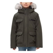 Rokka&Rolla Boys Ripstop Hooded Parka Jacket Fleece Lined Winter Coat