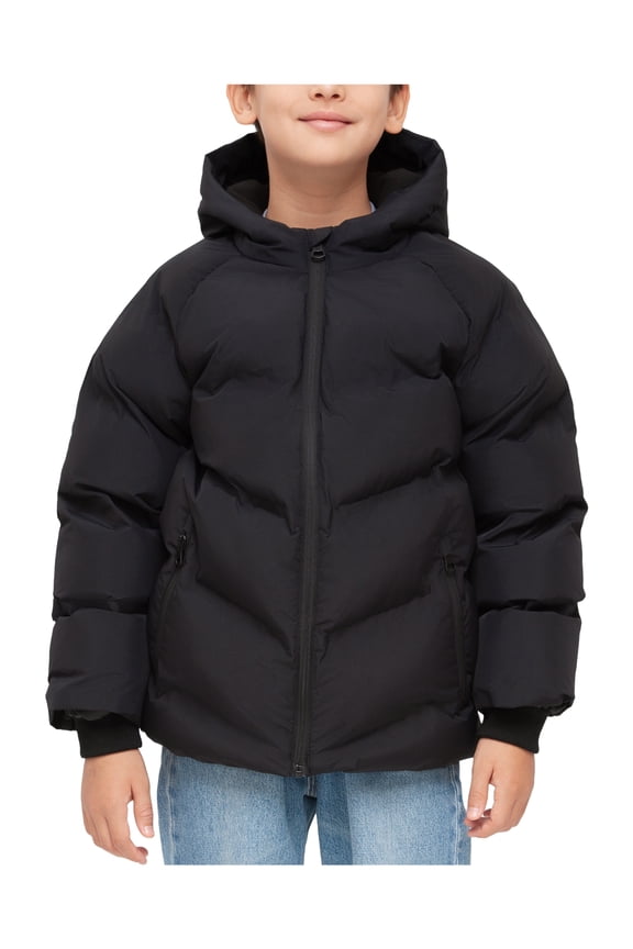 Rokka&Rolla Boys' Seamless Winter Coat Kids' Fleece Lined Jacket