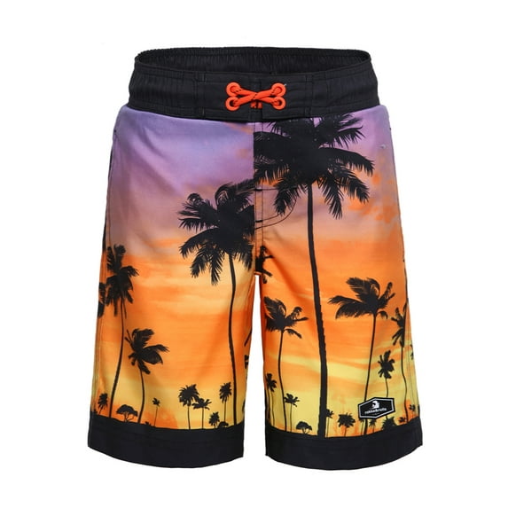 Rokka&Rolla Boys' Swim Trunks with Mesh Lining, UPF 50+ Sizes 4-18