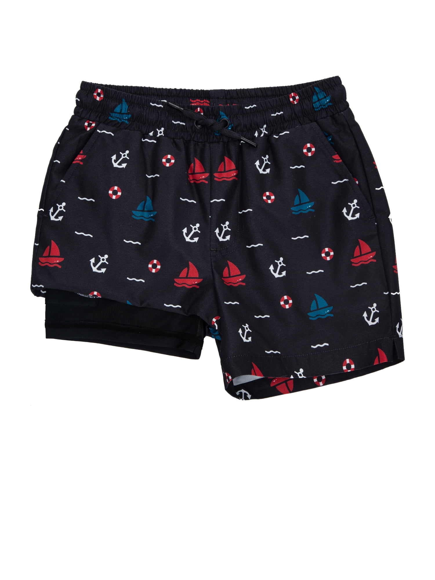 Rokka&Rolla Boys' Swim Shorts with Compression Liner
