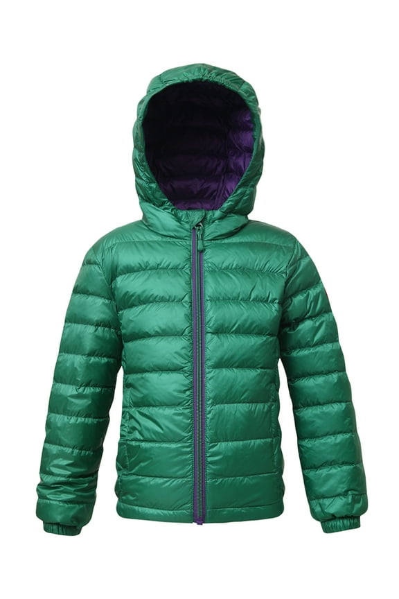 Rokka&Rolla Boys' Ultra-Light REAL DOWN Jacket Packable Puffer Coat, Sizes 3T-16