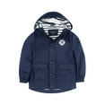 thumbnail image 1 of Rokka&Rolla Boys' Waterproof Rain Coats Rubberized Jackets, Sizes 4-12, 1 of 8
