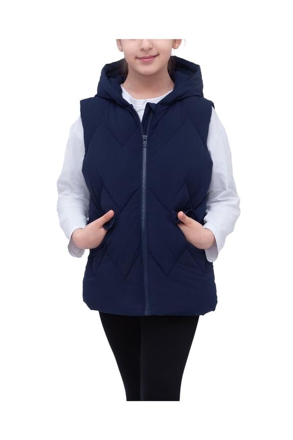 Rokka&Rolla Girls' Diamond Quilted Puffer Vest