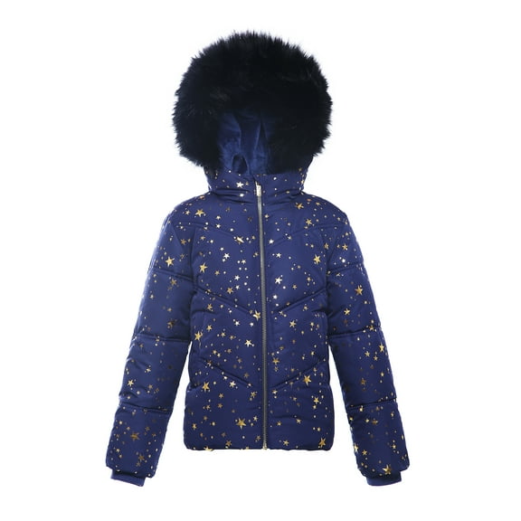 Rokka&Rolla Girls' Heavy Winter Puffer Coat, Sizes 4-16