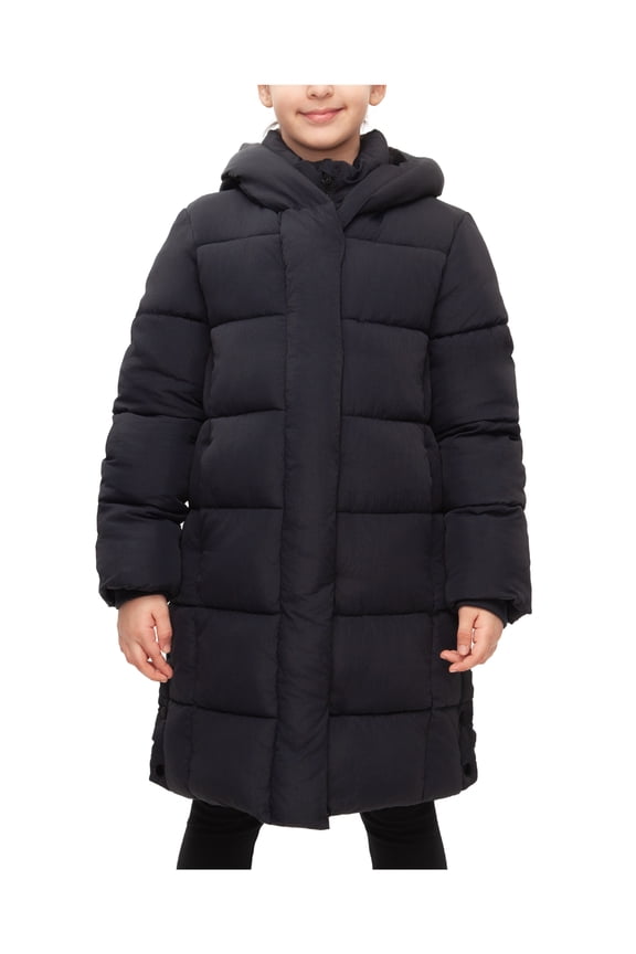 Rokka&Rolla Girls' Knee-Length Coat Long Puffer Jacket