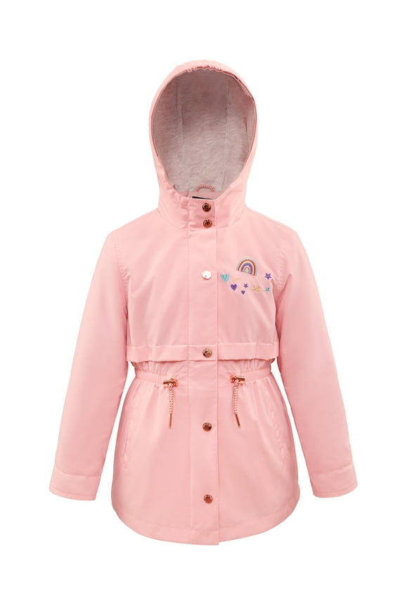 Rokka&Rolla Girls' Light Rain Jacket Trench Coat, Sizes 4-16