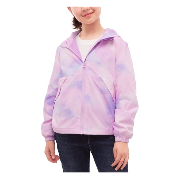 Rokka&Rolla Girls' Ombré Windbreaker Fleece Lined Jacket