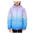 thumbnail image 1 of Rokka&Rolla Girls' Reversible Jacket Fleece Lined Puffer Coat, 1 of 11