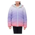 thumbnail image 1 of Rokka&Rolla Girls' Reversible Jacket Fleece Lined Puffer Coat, 1 of 12