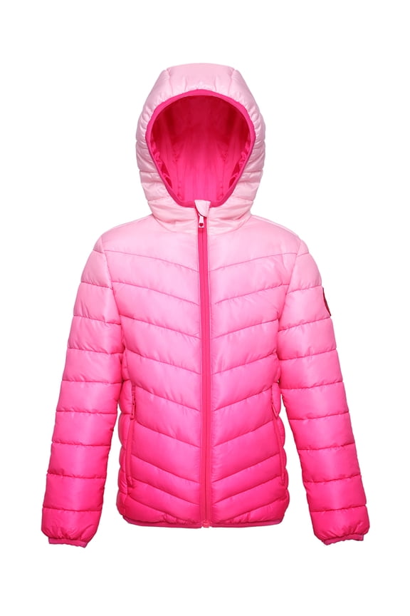 Rokka&Rolla Girls' Reversible Light Puffer Jacket Coat, Sizes 4-18