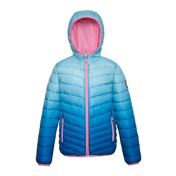 Rokka&Rolla Girls' Reversible Light Puffer Jacket Coat, Sizes 4-18
