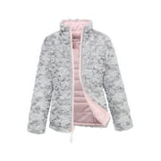 ROKKA & ROLLA Rokka&Rolla Girls' Reversible Sherpa Fleece Jacket Puffer Coat, Sizes 4-18