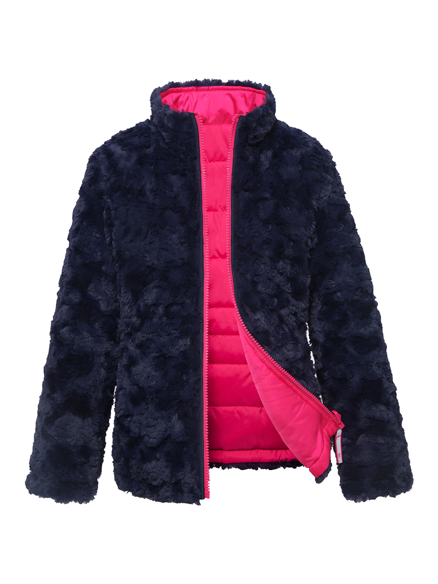 Rokka&Rolla Girls' Reversible Sherpa Fleece Jacket Puffer Coat, Sizes 4-18 - image 1 of 9