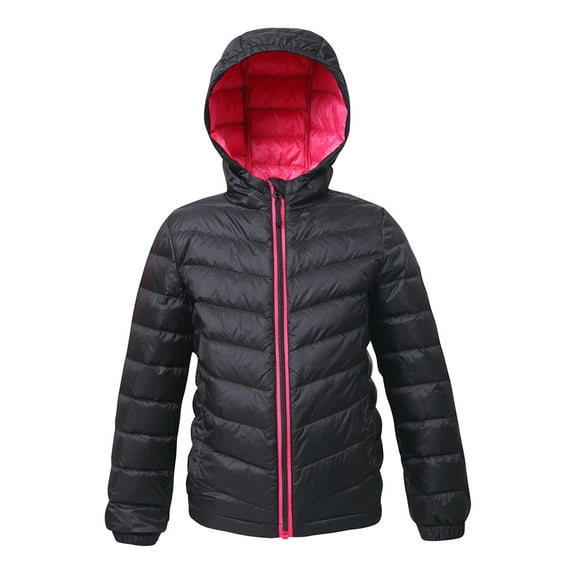 Rokka&Rolla Girls' Ultra-Light Real Down Packable Jacket, Sizes 4-18