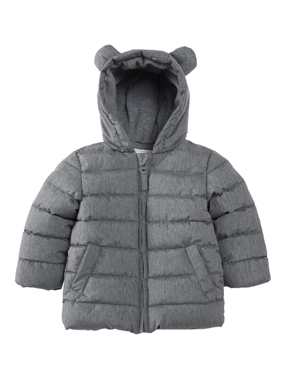 Rokka&Rolla Baby Boys' Fleece Lined Puffer Jacket Winter Coat for Infant Toddler, sizes 6-24 Months