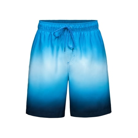 Rokka&Rolla Men's 8" Mesh Lined Swim Trunks, up to Size 2XL