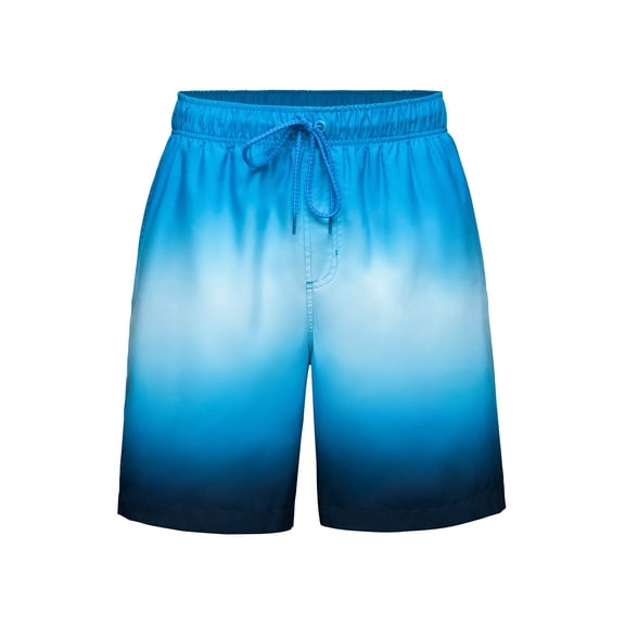 Rokka&Rolla Men's 8" Mesh Lined Swim Trunks, up to Size 2XL