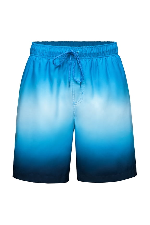 Rokka&Rolla Men's 8" Mesh Lined Swim Trunks, up to Size 2XL