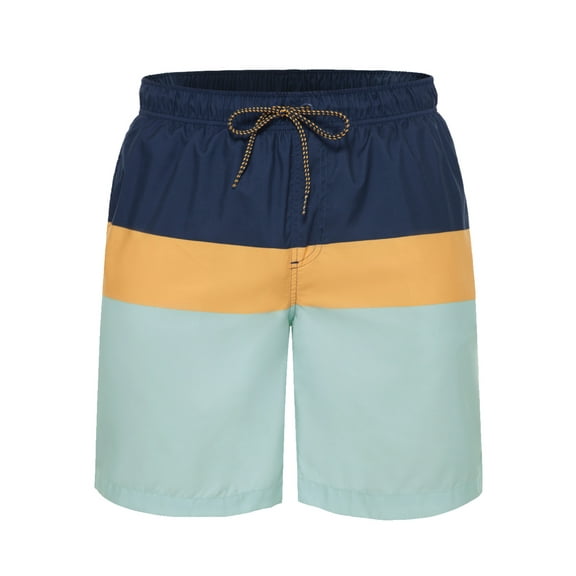 Rokka&Rolla Men's 8" Mesh Lined Swim Trunks, up to Size 2XL