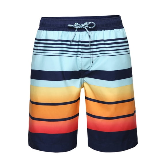 Rokka&Rolla Men's 8" Mesh Lined Swim Trunks, up to Size 2XL