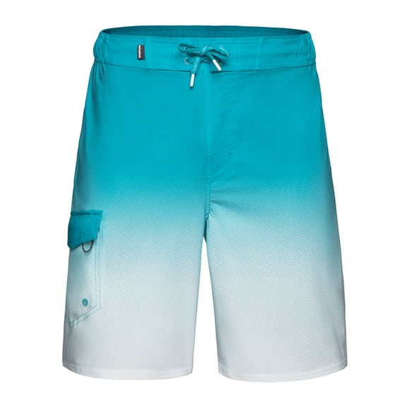 Rokka&Rolla Men's 9" NO Mesh Liner Board Shorts Elastic Waist Quick Dry Swim Trunks, up to Size 2XL