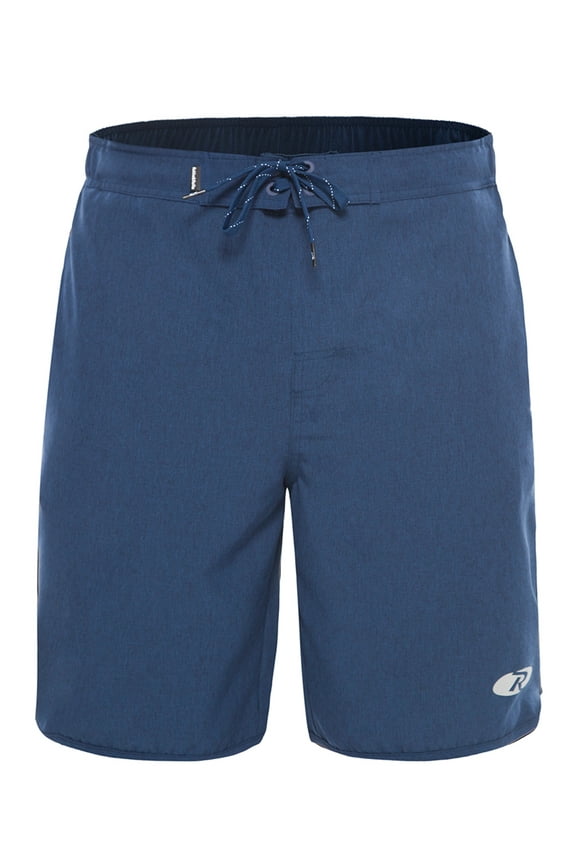 Rokka&Rolla Men's 9" Stretch Mesh Lined Swim Trunks, up to Size 2XL