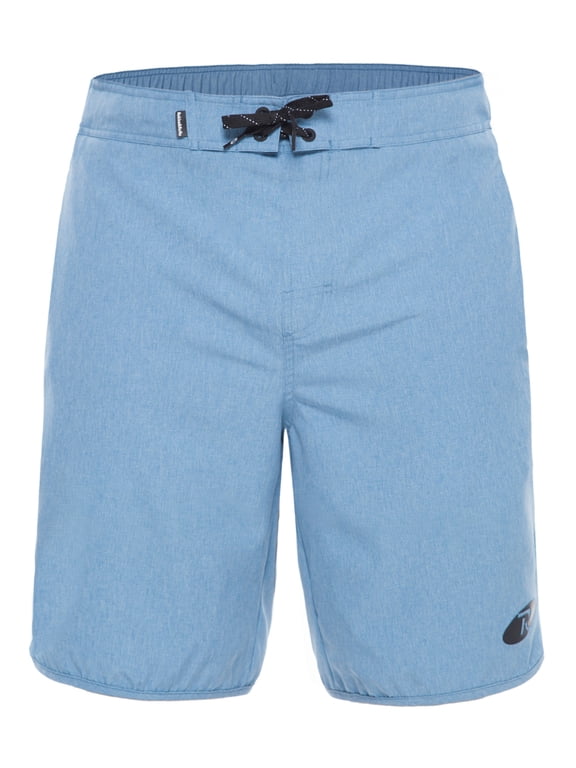 Rokka&Rolla Men's 9" Stretch Mesh Lined Swim Trunks, up to Size 2XL