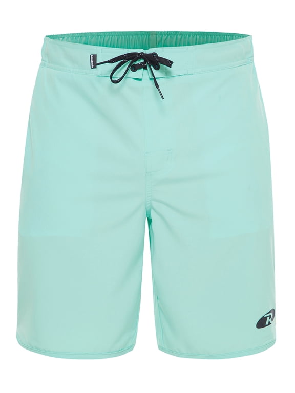 Rokka&Rolla Men's 9" Stretch Mesh Lined Swim Trunks, up to Size 2XL