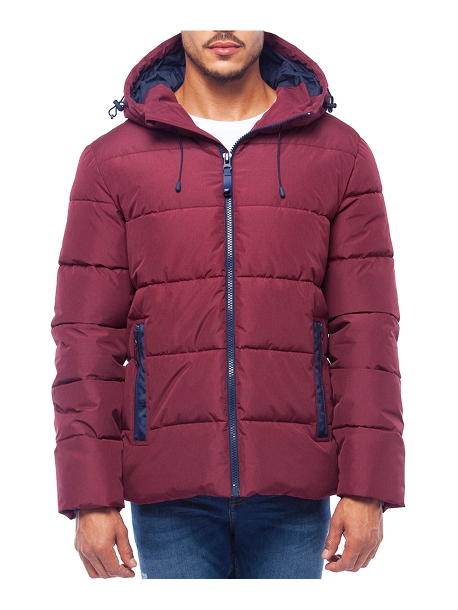 Rokka&Rolla Men's Heavy Winter Coat Thermal Heat Puffer Jacket ...