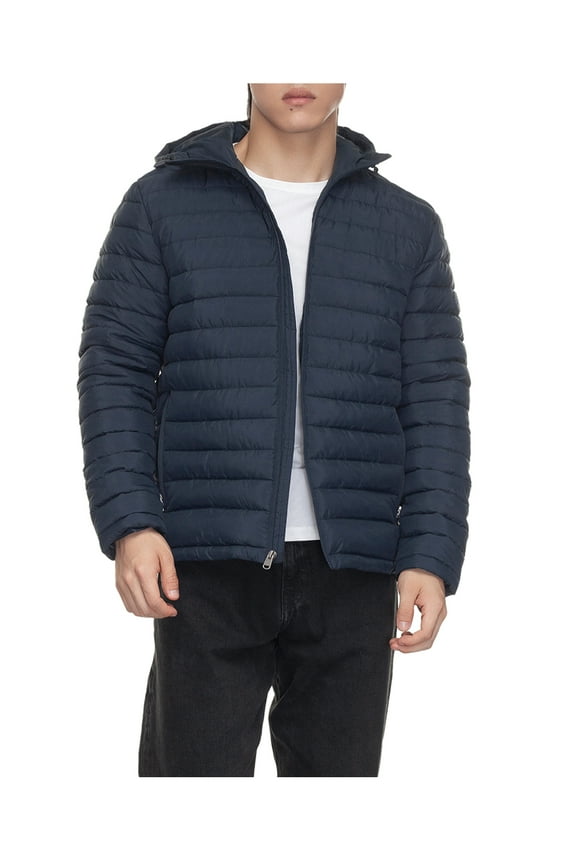 Rokka&Rolla Men's Midweight Puffer Jacket Hooded Coat