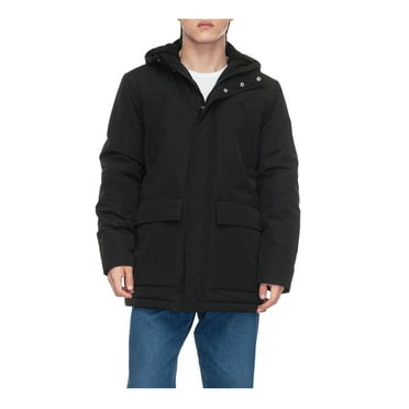 Rokka&Rolla Men's Parka Jacket Winter Coat with Fleece Hood