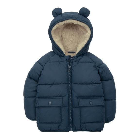 Rokka&Rolla Toddler Baby Boys' Borg Lined Puffer Coat Infant Jacket