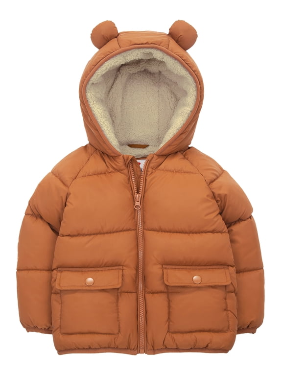 Rokka&Rolla Toddler Baby Boys' Borg Lined Puffer Coat Infant Jacket