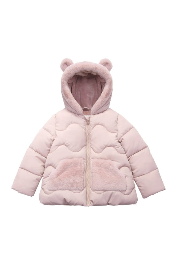 Rokka&Rolla Toddler Baby Girls' Fleece Lined Puffer Coat Kids Jacket