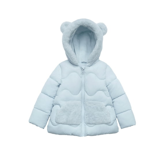 Rokka&Rolla Toddler Baby Girls' Fleece Lined Puffer Coat Kids Jacket