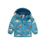 ROKKA & ROLLA Rokka&Rolla Toddler Boys' Fleece Lined Full Zip Windbreaker Jacket