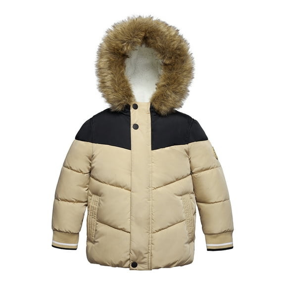 Rokka&Rolla Toddler Boys' Fleece Lined Winter Coat Kids' Jacket, Sizes 2T-5T