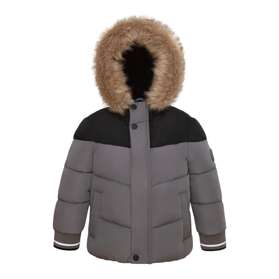 Rokka&Rolla Toddler Boys' Fleece Lined Winter Coat Kids' Jacket, Sizes 2T-5T