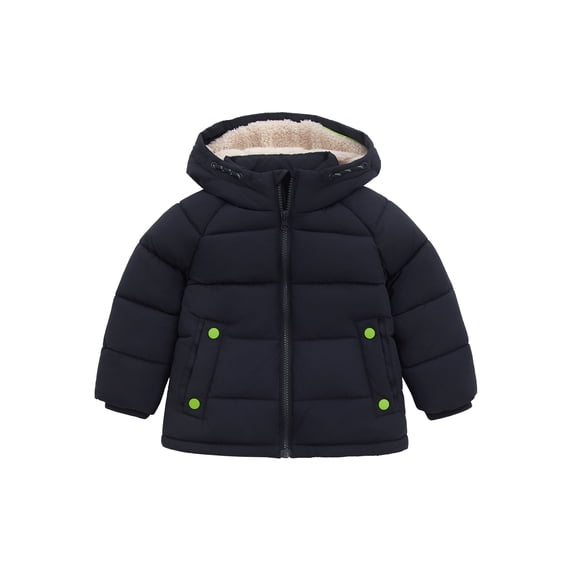 Rokka&Rolla Toddler Boys' Stand Collar Coat Borg Lined Kids' Jacket