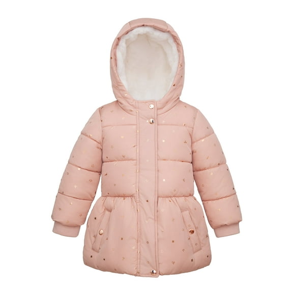 Rokka&Rolla Toddler Girls' Starlight Winter Coat Fleece Lined Kids Jacket