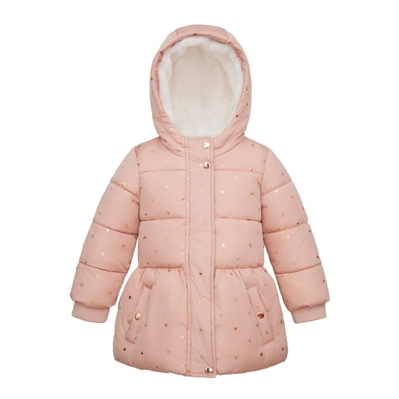 Rokka&Rolla Toddler Girls' Starlight Winter Coat Fleece Lined Kids Jacket