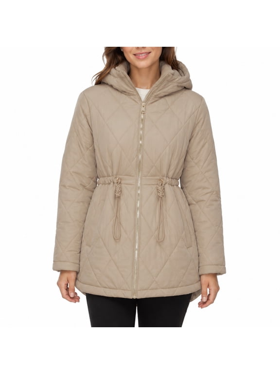 Rokka&Rolla Women's Diamond Quilted Transitional Jacket